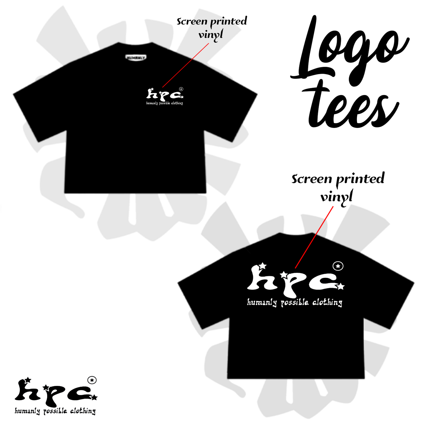 HUMANLY POSSIBLE CLOTHING LOGO TEES